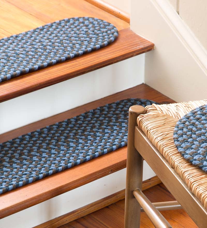 Indoor Outdoor Braided Polypro Roanoke, Braided Rug Stair Treads