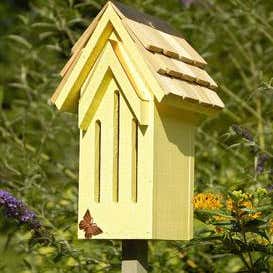 Mademoiselle Wood Butterfly House Shelter with Pole
