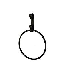 USA-Made Wrought Iron Decorative Towel Ring swatch image