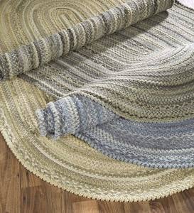 Oval Riverview Wool Blend Braided Rug, 8' x 11'