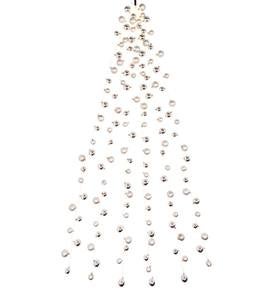 Lighted Six-Strand Shatterproof Cascade Garland with 144 LEDs and 138 Ornaments
