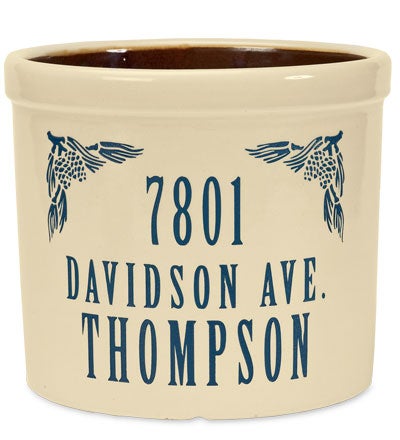 Personalized Crock With Name And Address