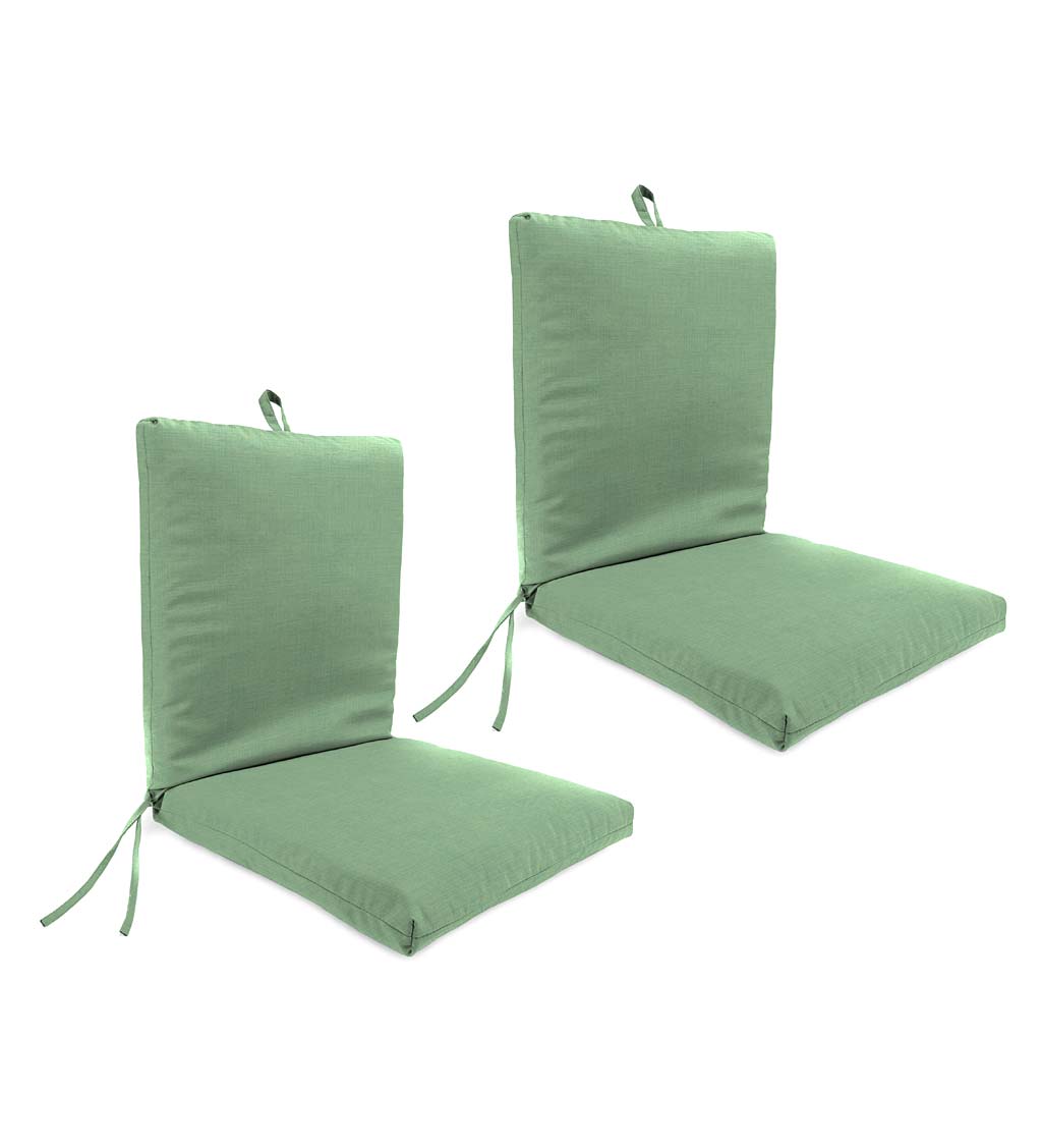 Indoor Outdoor Classic Club Chair, Seafoam Green Chair Cushions