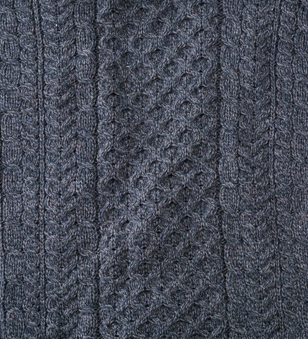 Men's Irish Merino Wool Cardigan Sweater swatch image