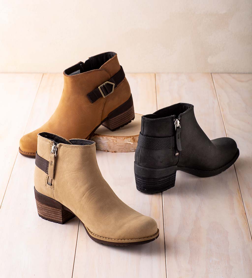 Merrell Shiloh Bluff Short Leather Boots - Black - | PlowHearth