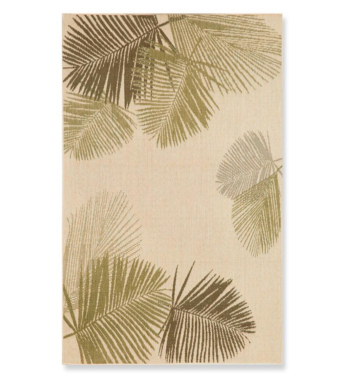 7'10”square Terrace Palms Indoor/Outdoor Rug - Green