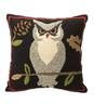 Indoor/Outdoor Woodland Throw Pillow with Owl