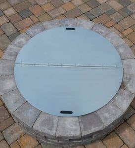 Stainless Steel Round Fire Pit Cover, 72 Inch Fire Pit Cover