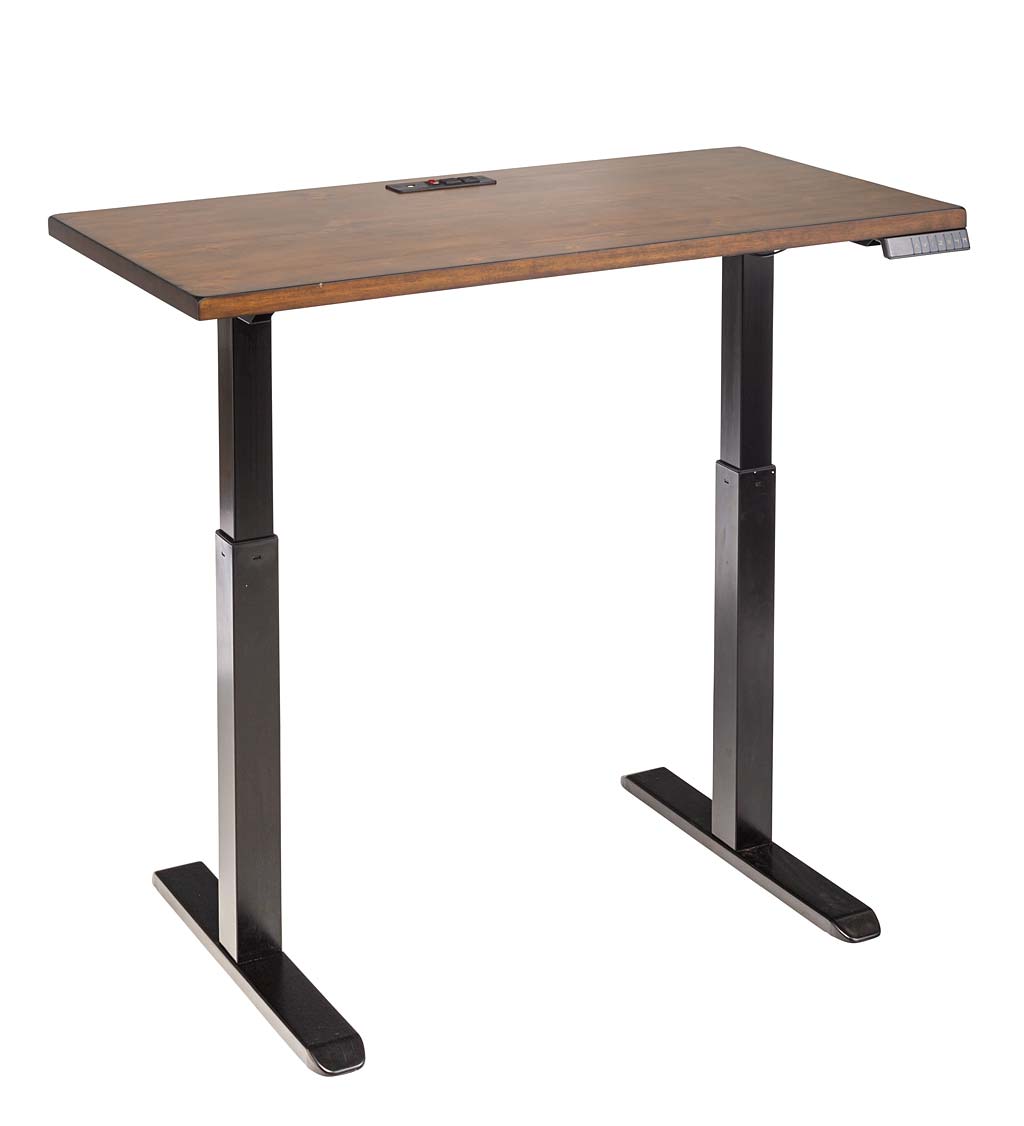 Adjustable Height Electric Desk with Power Station