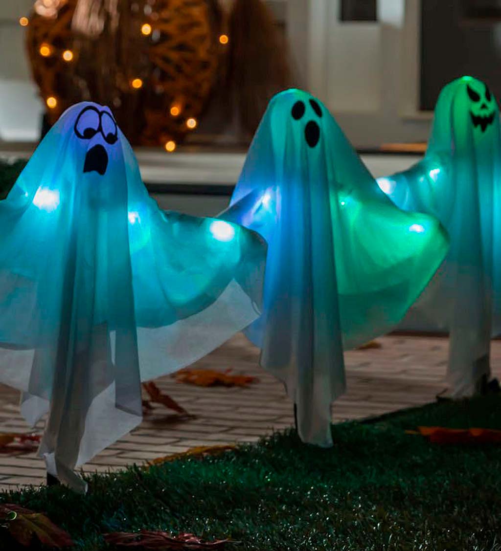 Light-Up Ghost Trio Path Marker | Seasonal Decor | Seasonal & Gifts ...