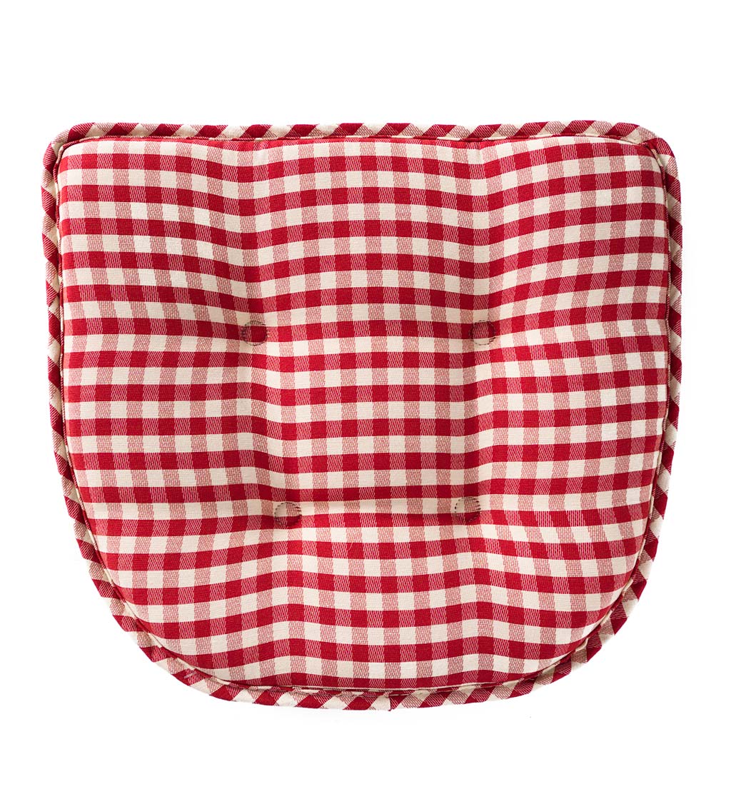 Non-Slip Gingham Chair Pad swatch image
