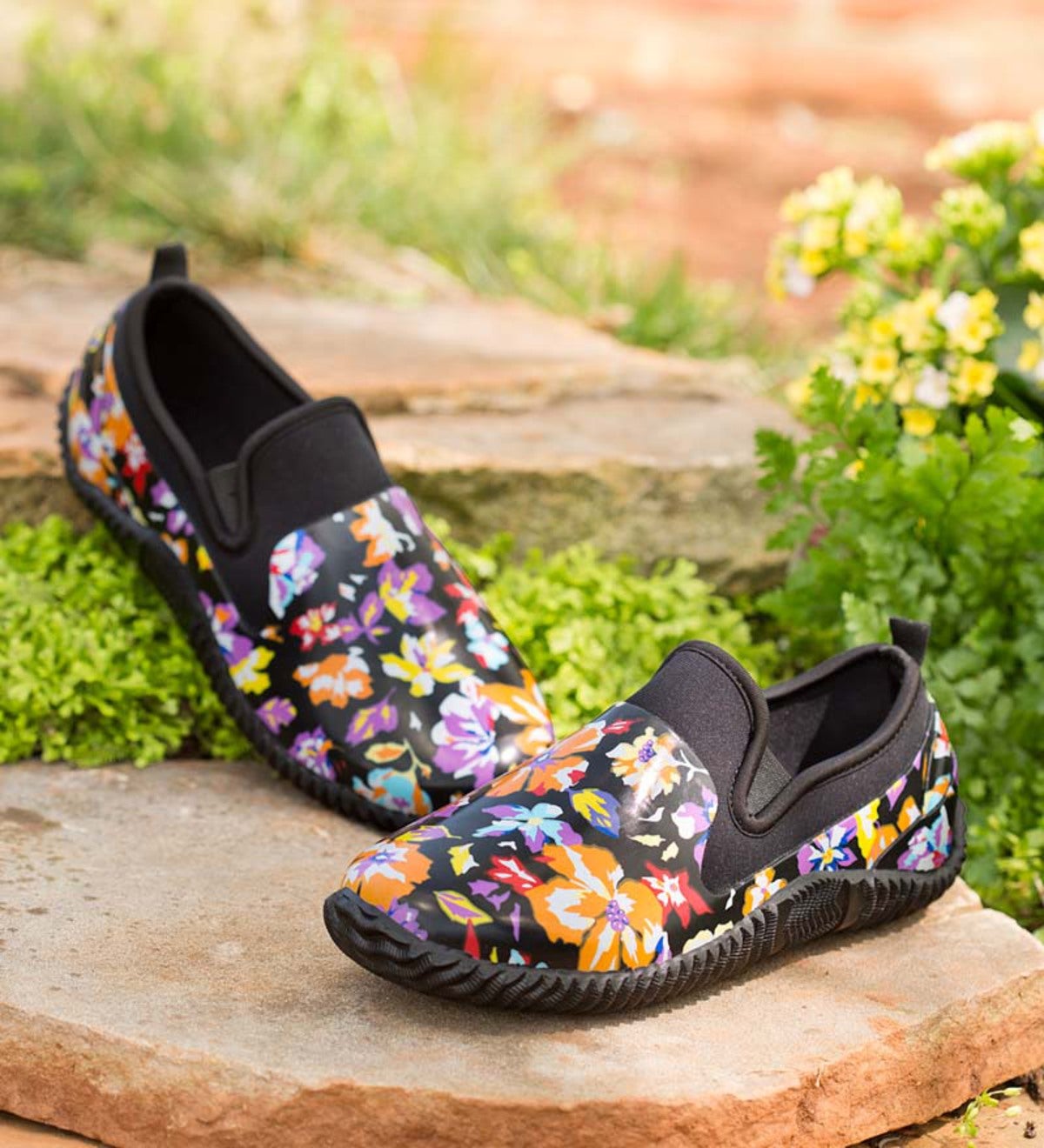 Women's Floral Waterproof Garden Shoes 