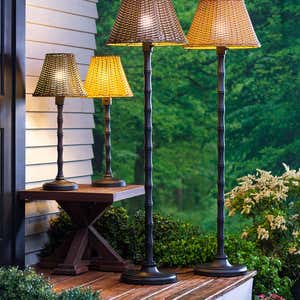 Waterproof Outdoor Wicker Lamp
