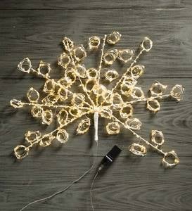 Micro LED Cascade Lights, 720 Warm White LEDs on Bendable Wires, Electric, 4'5"L