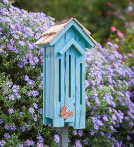 Flutter Flat Butterfly House - Turquoise