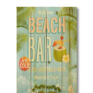 Handcrafted Beach Bar Wall Sign by Wile E. Wood Art™