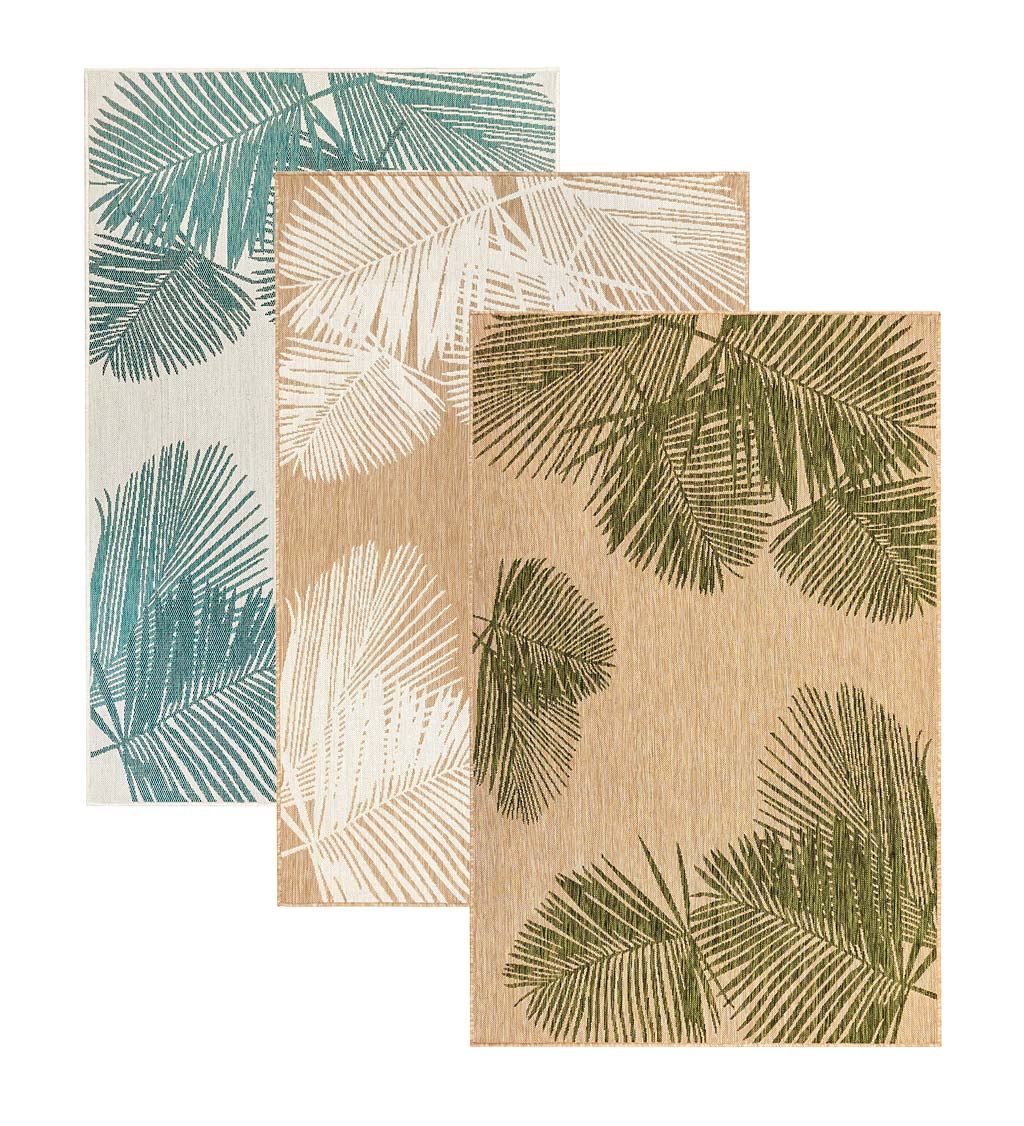 Indoor/Outdoor Textured Palms Polypropylene Rug, 6'6" x 9'4"