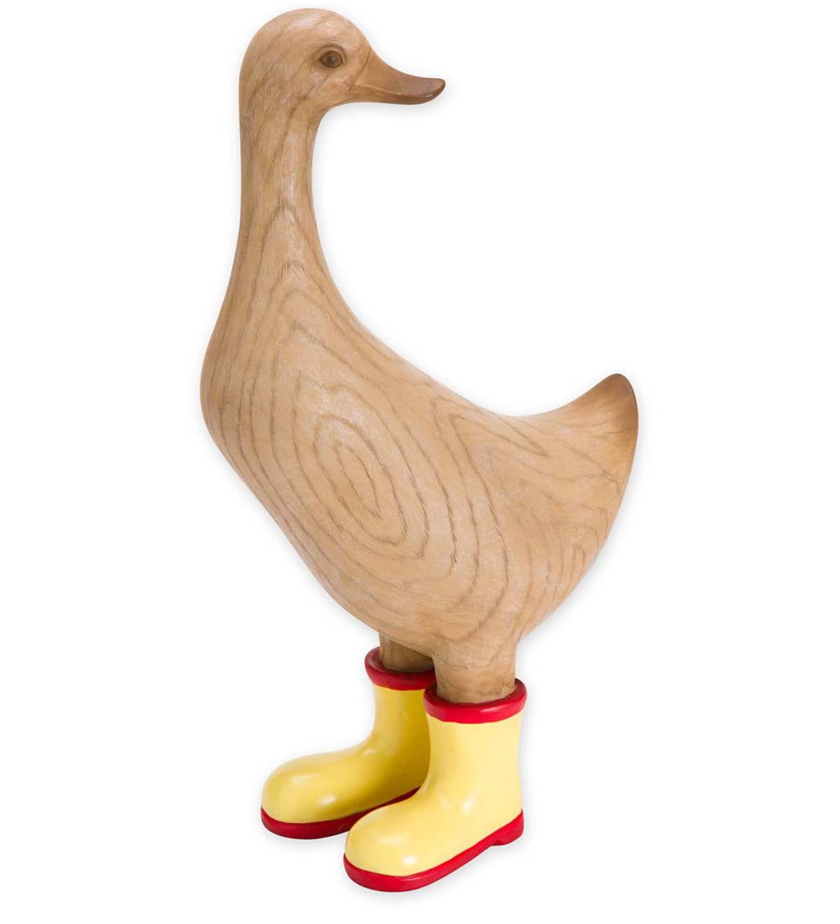 Large Mama Duck in Rain Boots | PlowHearth
