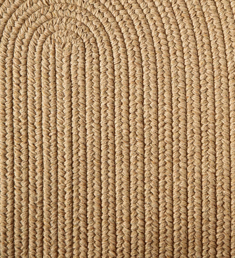Blue Ridge Wool Oval Braided Rug, 5' x 8' swatch image