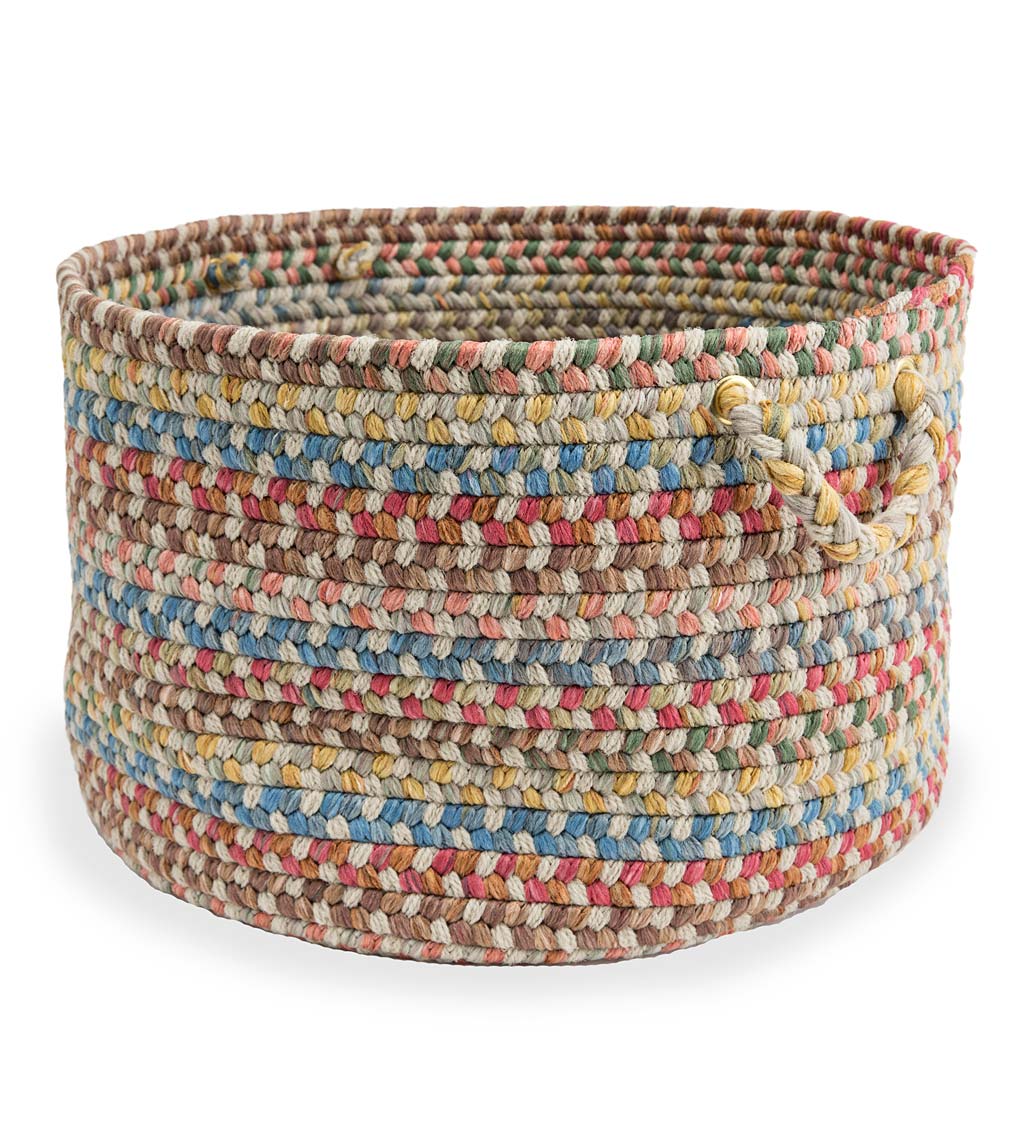Afton Mountain Indoor/Outdoor Polypropylene Braided Basket with Handles swatch image