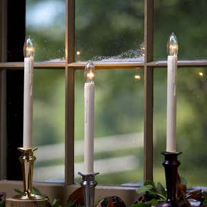 Lighted Snowflake Candlestick Table Décor, Set of 2