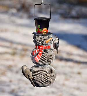 Lighted Solar Snowman Bird Feeder. Shop Gifts for Grandparents >