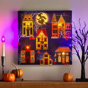Lighted Halloween Wall Art * sparkle living blog
