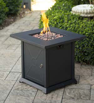 Fire Pits Plowhearth, Mosaic 28 In Kingsland Gas Fire Pit