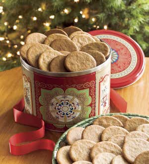 A tin of Nyaker's Ginger Snaps. Shop Snacks & Nuts