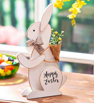 image of Wooden Easter Bunny Table Decor